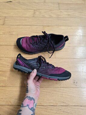 Merrell | Ascend Glove purple black barefoot minimalist sneakers | WMS 9